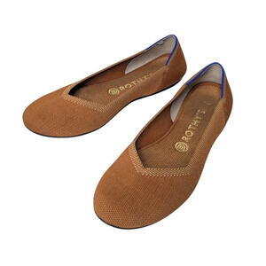 Rothy's Knit Slip-On Ballet Flats with Blue Trim